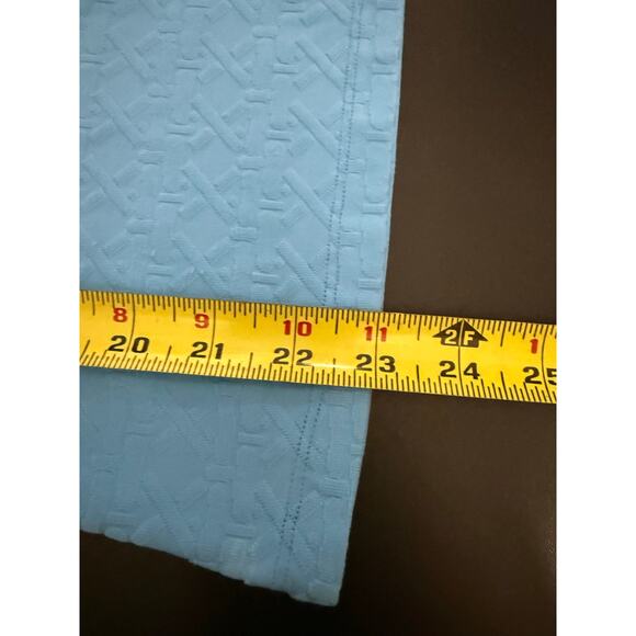 J. McLaughlin Catalina Cloth Signature Top Honeycomb Jacquard Blue Size Large - Picture 12 of 12